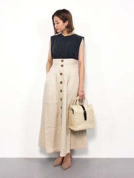 mihiroさん（レディース・156cm）の夏コーディネート