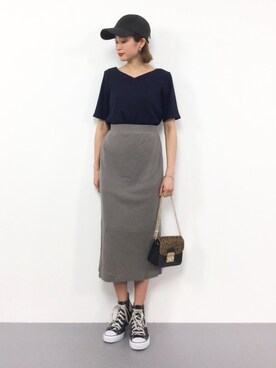 「ハイカット」｜mihiroさん（レディース・156cm・20代）の夏コーディネート