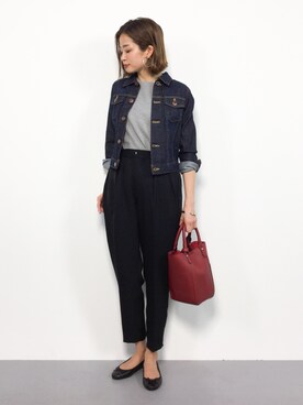 「RED CARD TOKYO（レッドカード）のアイテム（ジャケット/アウター）」を使った、mihiroさん（レディース・156cm）の夏コーディネート