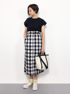 「ハイカット」｜mihiroさん（レディース・156cm・20代）の夏コーディネート