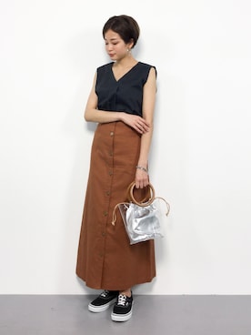 mihiroさん（レディース・156cm）の夏コーディネート