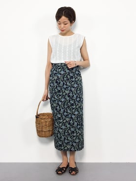 mihiroさん（レディース・156cm）の夏コーディネート