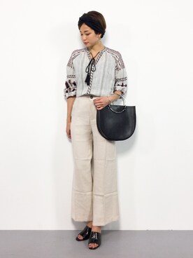 「STEPHEN（ステファン）のアイテム」を使った、mihiroさん（レディース・156cm）の夏コーディネート