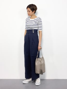 mihiroさん（レディース・156cm）の夏コーディネート