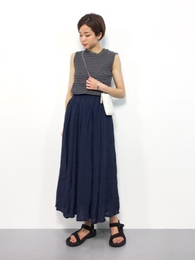 mihiroさん（レディース・156cm）の夏コーディネート