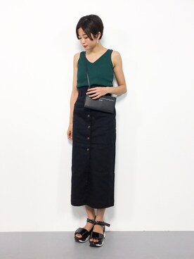 mihiroさん（レディース・156cm）の夏コーディネート