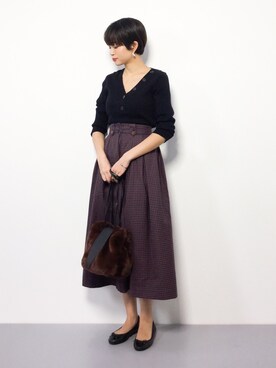 mihiroさん（レディース・156cm）の秋コーディネート