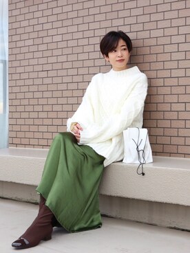 mihiroさん（レディース・156cm）の冬コーディネート