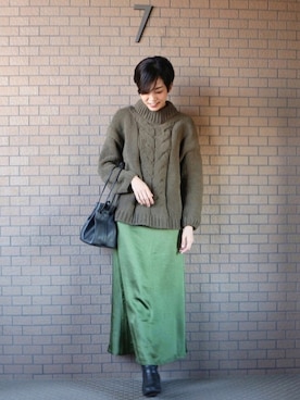 mihiroさん（レディース・156cm）の冬コーディネート