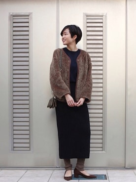 mihiroさん（レディース・156cm）の冬コーディネート