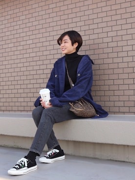 mihiroさん（レディース・156cm）の冬コーディネート
