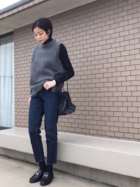 mihiroさん（レディース・156cm）の冬コーディネート