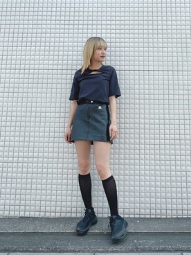 「GANNI（ガニー）のアイテム」を使った、nodokaさん（レディース・168cm）の夏コーディネート