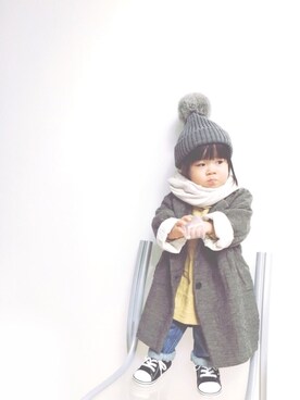 「1歳半」｜「アイテム（福袋/福箱）」を使った、emma*◡̈**さん（キッズ・70cm）の冬コーディネート