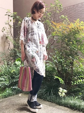 「ZOZO」｜「アイテム（ワンピース/ドレス）」を使った、RaRa Clocheさん（レディース・170cm）の春コーディネート