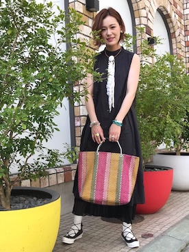 「ZOZO」｜「アイテム（ワンピース/ドレス）」を使った、RaRa Clocheさん（レディース・170cm）の春コーディネート