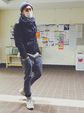 「大阪」｜「アイテム（財布/小物）」を使った、Jさん（メンズ・172cm）の冬コーディネート