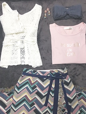 「アイテム（ヘアバンド）」を使った、kyonさん（レディース・165cm）の秋コーディネート