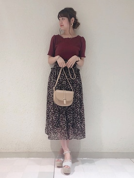 「ワッフル」｜「アイテム（サンダル）」を使った、kyonさん（レディース・165cm）の春コーディネート