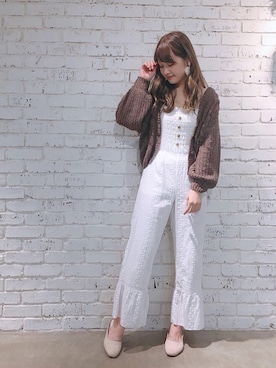 「one after another NICE CLAUP（ワンアフターアナザーナイスクラップ）のアイテム（スリッポン）」を使った、kyonさん（レディース・165cm）の秋コーディネート