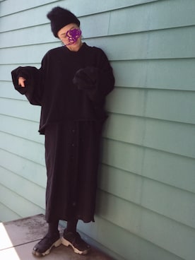 「wearhalloween2017」｜「アイテム（シャツワンピース）」を使った、まいこさん（レディース・160cm）の秋コーディネート
