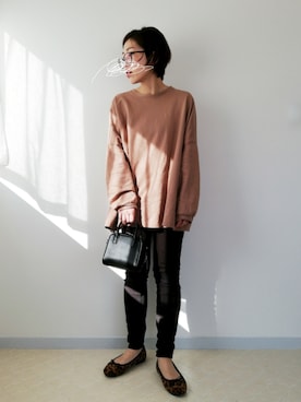 「reca（レカ）のアイテム（チュニック）」を使った、まいこさん（レディース・160cm）の冬コーディネート