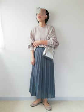 「スーパーオーバーサイズスウェット」｜まいこさん（レディース・160cm）の冬コーディネート