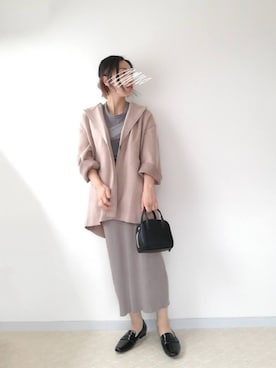 テーラードジャケットを使った 春アウター のレディース人気ファッションコーディネート Wear