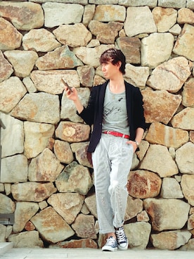 TetsuyaAshitaniさん（メンズ・175cm）の夏コーディネート