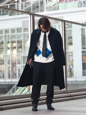 「ADER error」｜「アイテム（その他）」を使った、SiN.さん（メンズ・170cm）の冬コーディネート