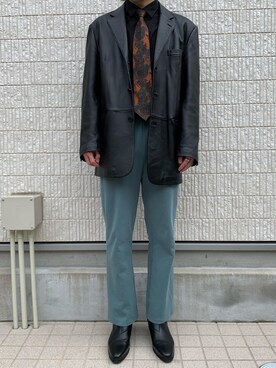 「endevice（エンデヴァイス）のアイテム（シューズ）」を使った、SiN.さん（メンズ・170cm）の春コーディネート