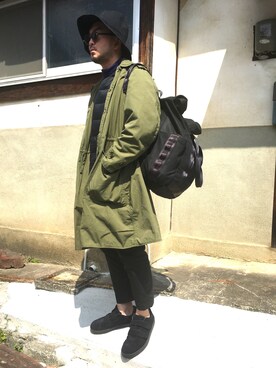 「デサント」｜「アイテム（その他アウター）」を使った、yutaka1979さん（メンズ・176cm）の春コーディネート
