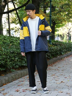 「Dickies（ディッキーズ）のアイテム（ブルゾン）」を使った、きたださん（メンズ・175cm）の秋コーディネート