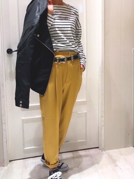 「SpRay（スプレイ）のアイテム（パンツ）」を使った、SpRay mozoワンダーシティ店さん（レディース・160cm）の春コーディネート