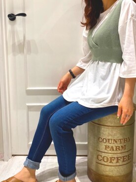 「SpRay（スプレイ）のアイテム（パンツ）」を使った、SpRay mozoワンダーシティ店さん（レディース・150cm）の春コーディネート