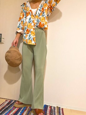 「SpRay（スプレイ）のアイテム（パンツ）」を使った、SpRay mozoワンダーシティ店さん（レディース・160cm）の夏コーディネート