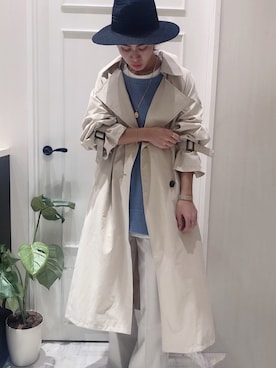 「SpRay（スプレイ）のアイテム（トレンチコート）」を使った、SpRay mozoワンダーシティ店さん（レディース・160cm）の春コーディネート