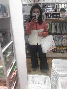 「UNIQLO（ユニクロ）のアイテム（スタジャン）」を使った、Seven_Jivyさん（レディース・168cm）の春コーディネート