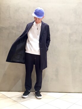 「BEAUTY&YOUTH UNITED ARROWS」｜「アイテム（チェスターコート）」を使った、Takuma Higashiさん（メンズ・175cm）の冬コーディネート