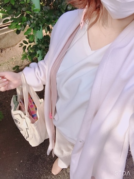 「AS KNOW AS plus（アズノゥアズプラス）のアイテム（チェスターコート）」を使った、みさおさん（レディース・160cm）の春コーディネート