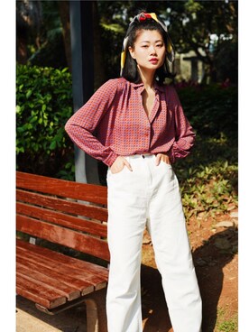 「STYLE」｜「アイテム（オールインワン・サロペット）」を使った、Cherry さん（レディース・170cm）の春コーディネート