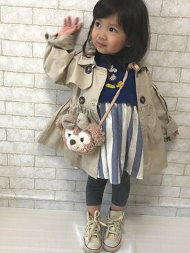 Yuzu/Haruさん（キッズ・90cm）の春コーディネート