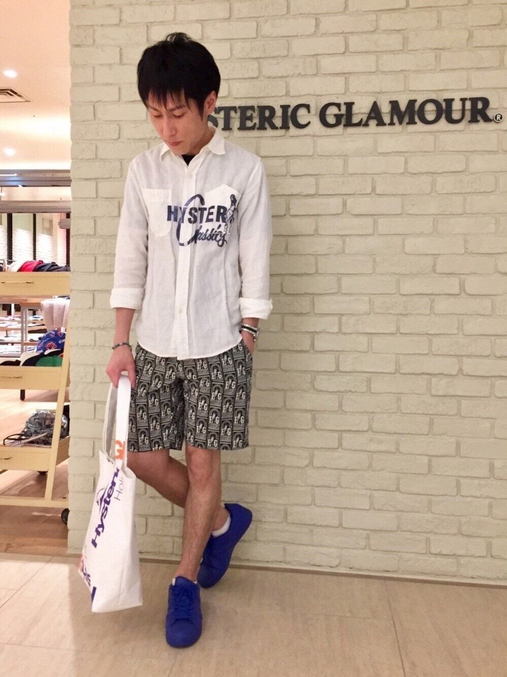 ヒステリックグラマー  メンズ　水着 HYSTERIC GLAMOURの水着を使ったメンズ人気ファッション