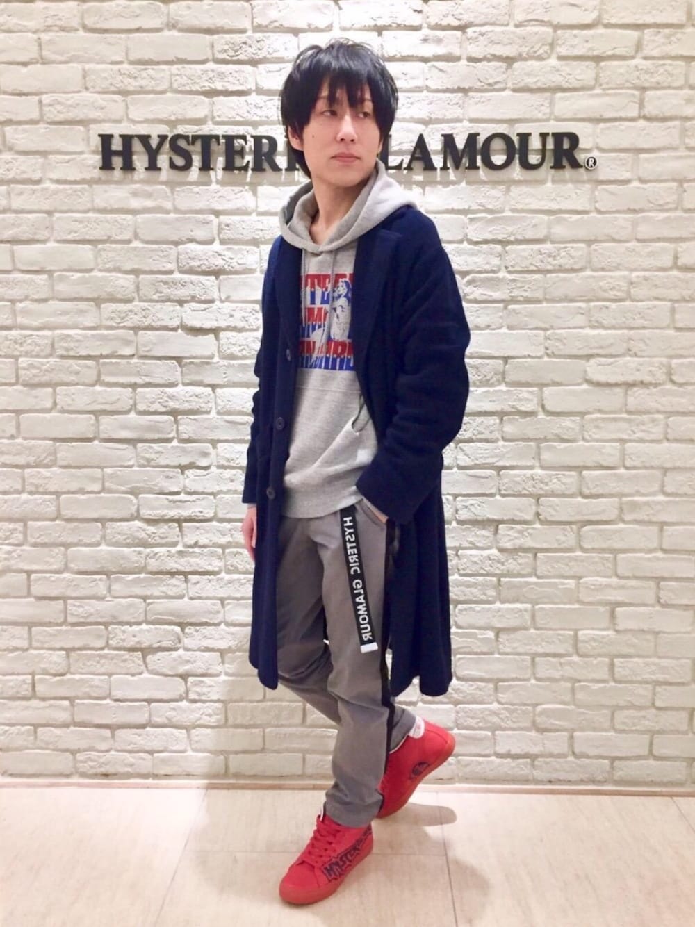 17AW ヒステリックグラマー LOOK BACK GIRL チェスターコート HYSTERIC GLAMOUR（ヒステリックグラマー）の「LOOK BACK GIRL