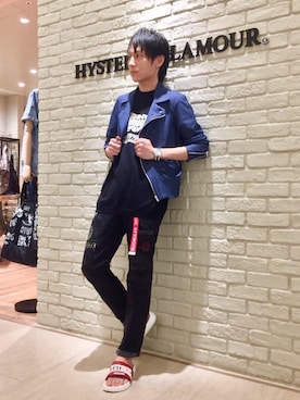 「サマーニット」｜「アイテム（ブルゾン）」を使った、RYUさん（メンズ・172cm）の夏コーディネート