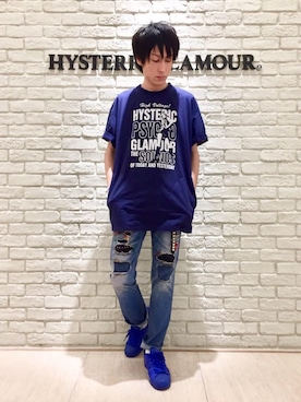 「スタッズベルト」｜「アイテム（アクセサリー）」を使った、RYUさん（メンズ・172cm）の夏コーディネート