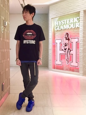「スタッズベルト」｜「アイテム（アクセサリー）」を使った、RYUさん（メンズ・172cm）の夏コーディネート