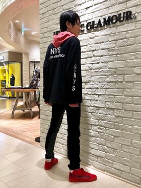 「ニットパーカー」｜「アイテム（ブルゾン）」を使った、RYUさん（メンズ・172cm）の秋コーディネート