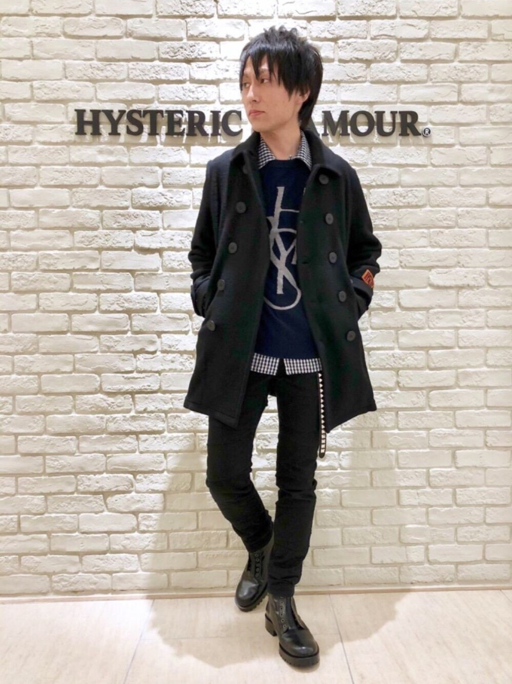 RYU(HYSTERIC GLAMOUR名古屋店)｜HYSTERIC GLAMOURのピーコートを使っ