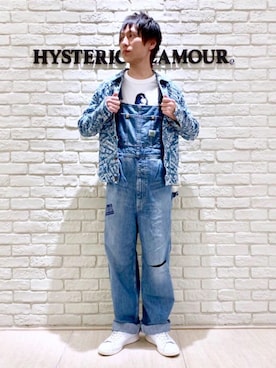 「Gジャン」｜「アイテム（オールインワン・サロペット）」を使った、RYUさん（メンズ・172cm）の春コーディネート